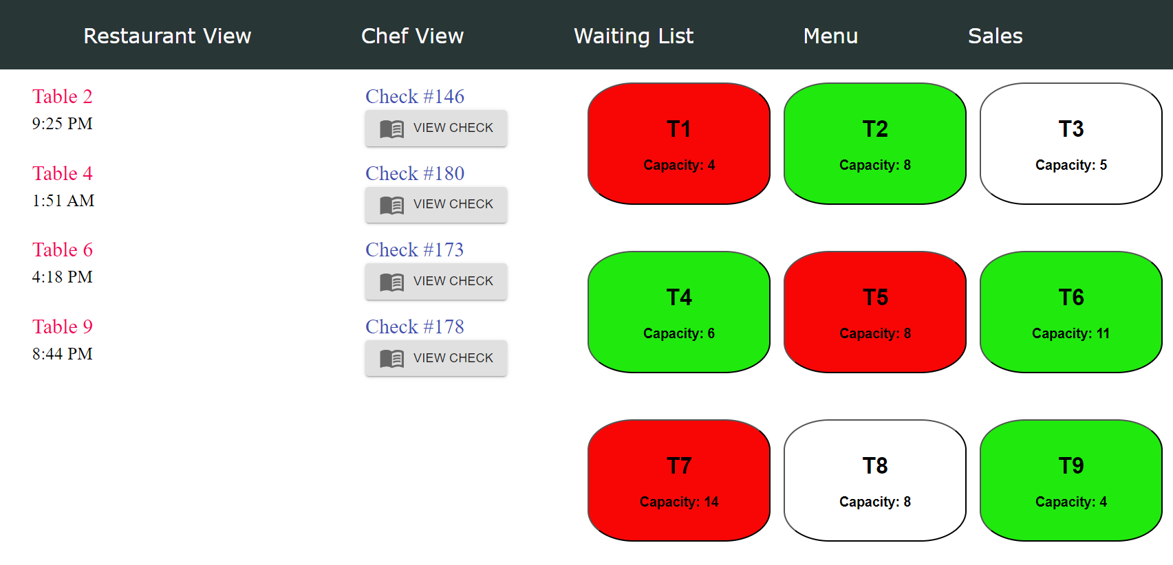 Restaurant Ordering System